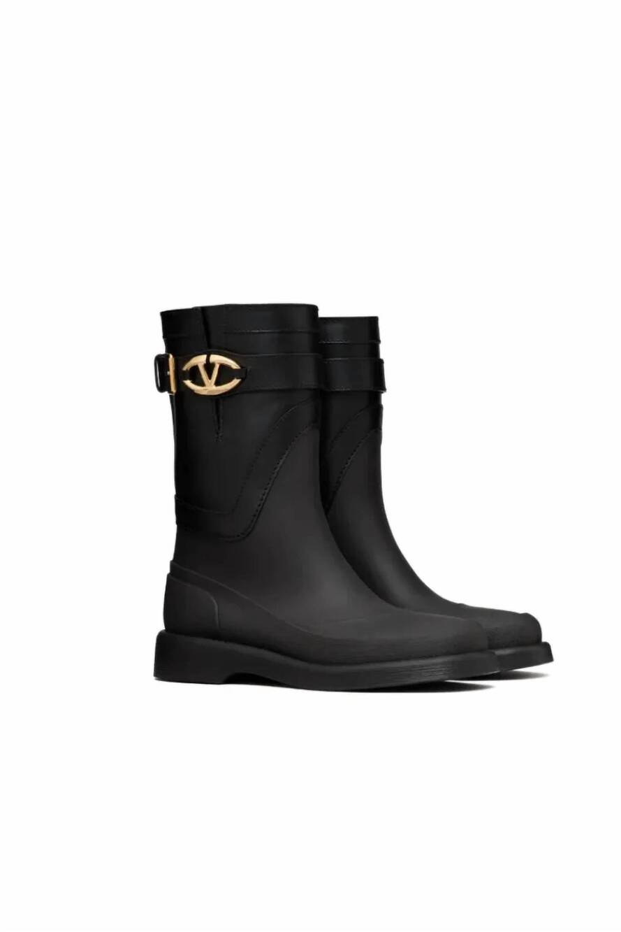 NEW VALENTINO GARAVANI women's vlogo bold edition boots in nero